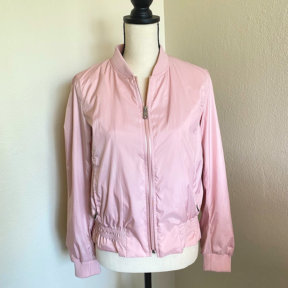 Light Pink Banana Republic Small Windbreaker Bomber Jacket